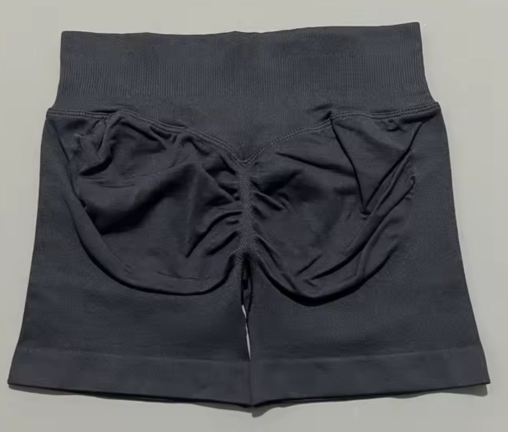 Women Fitness Workout Shorts Yoga High Waist Lift Butt Shorts