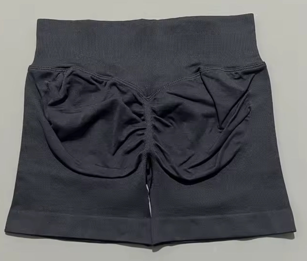 Women Fitness Workout Shorts Yoga High Waist Lift Butt Shorts