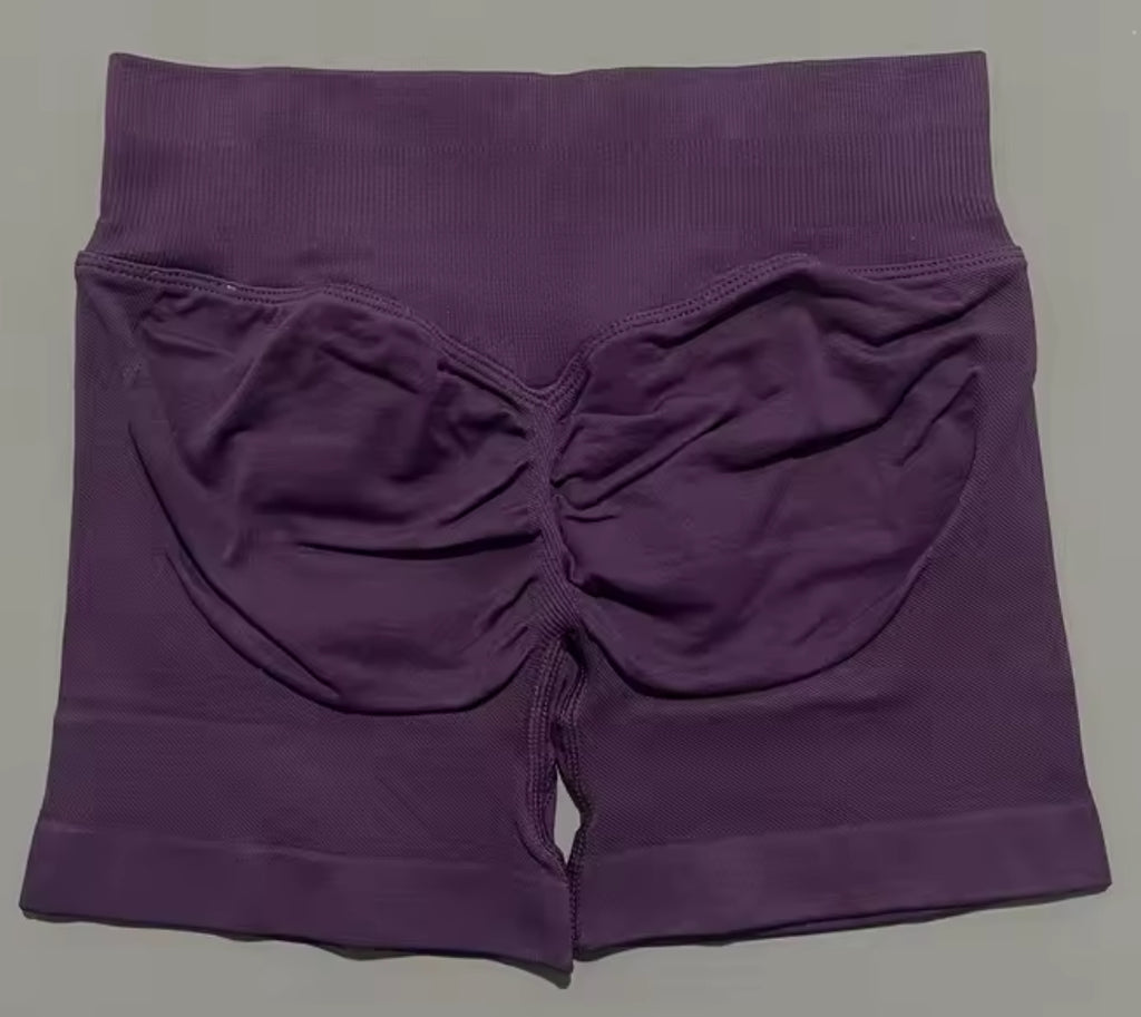 Women Fitness Workout Shorts Yoga High Waist Lift Butt Shorts
