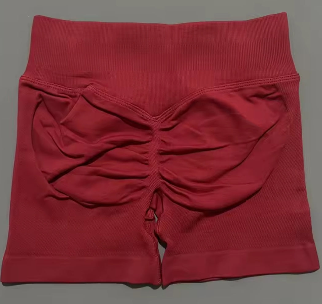Women Fitness Workout Shorts Yoga High Waist Lift Butt Shorts