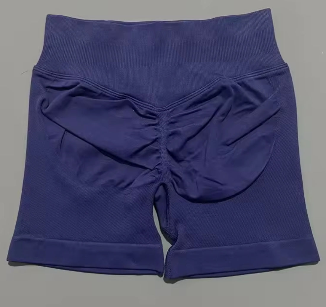 Women Fitness Workout Shorts Yoga High Waist Lift Butt Shorts